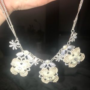 necklace with cloth detailing